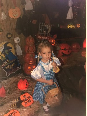 Roxy Borg as a child